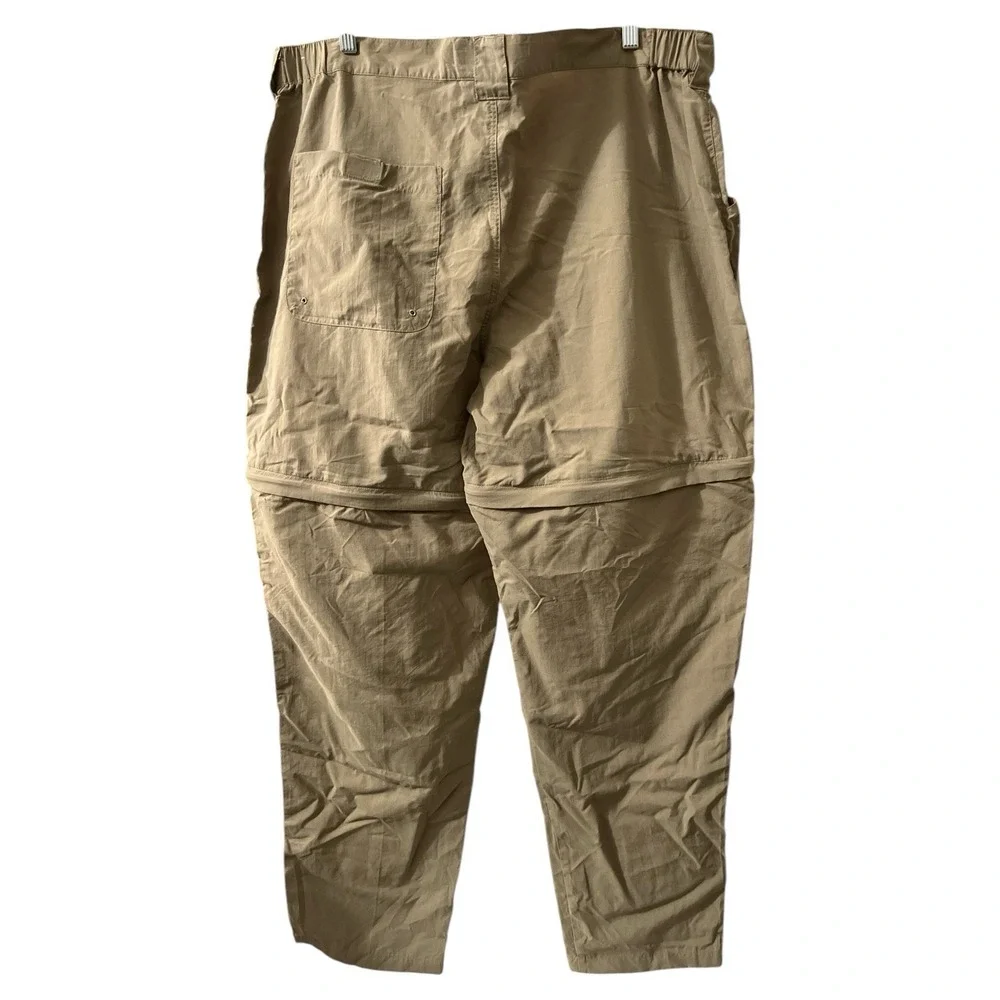 Cabela's Convertible Zip Off Cargo Hiking Pants Tactical Utility Size XL‎ Beige